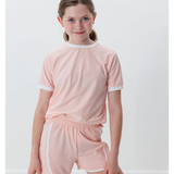 Girls Pink/White Super Short