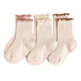 Vanilla Lettuce Trim Midi Sock 3-Pack