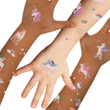 Kids Metallic Temporary Tattoo - Unicorns
