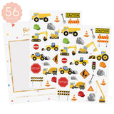 Kids Metallic Temporary Tattoos - Construction