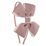 Butterfly Bow Headband: Antique Pink