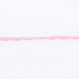 James Crochet Trim Footie - Pink