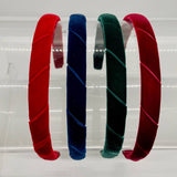 Velvet Headband - Dark Green