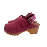 Olivia Clog - Pink Suede