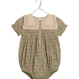 Smocked Emilie Sailor Baby Romper