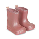 Lightweight Glitter Rain Boots - Glitter Rose