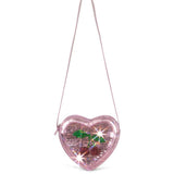 Tut Heart Sequin Bag - Rose