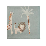 Safari Lion Knit Baby Blanket