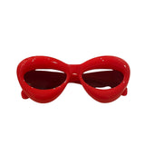 Kids Bulky Balloon Round Sunglasses: Red