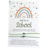 Back to School Wish Bracelet Boho Rainbow Mommy & Me - Aqua