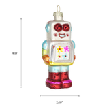 Mr Roboto, Vintage Toy Glass Christmas Tree Ornament Gift