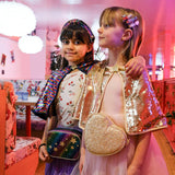 Love Heart Gold Glitter Bag