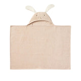 Taupe Bunny Hooded Baby Bath Wrap