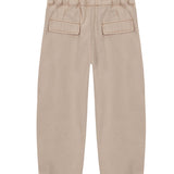 Denim Pleated Trousers - Ivory