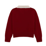 Biri Knit Sweater - Burgundy