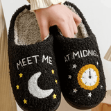 Meet Me At Midnight Slippers - Black