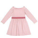 Marie Clare Dress - Rose Rugby Stripe