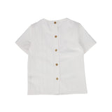 White Gingham Short Sleeve Shirt