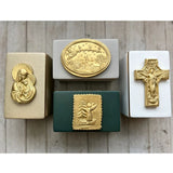 Ceramic Box: White / Jesus on Cross