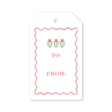 Flower Cart Tulips Gift Tags: Gift Tag Packs - 8 tags per pack