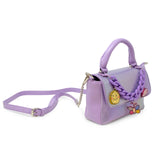 Shiny Baguette Jumbo Chain Bag: Purple