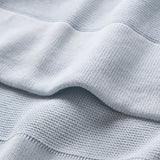 Pale Blue Sofia + Finn Knit Baby Blanket