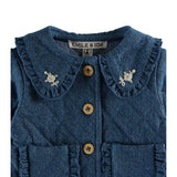 Embroidered Denim Vest