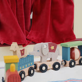 Wooden Animal Train