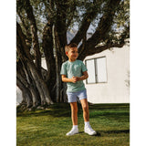 Seersucker Stripe Super Short