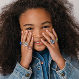 Multi-colored Gem Ring Set