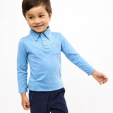 Organic Parker Polo - Blue
