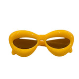 Kids Bulky Balloon Round Sunglasses: Yellow