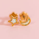 Opal Moonbeam Studs