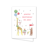 Animal Parade Birthday: Single Card
