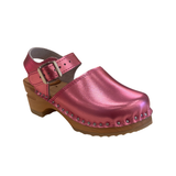 Amelia Clog - Pink Metallic