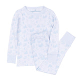 Holiday Toile Pajamas - Light Blue