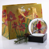 Cardinal Singing Snow Globe
