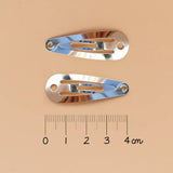 Heart Hair Clips - Gold Glitter (Pair)