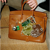 Key Ring - HEART - Bronze / Vert Week-End