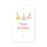 Party Confetti Hats Gift Tags: Gift Tag Packs - 8 tags per pack