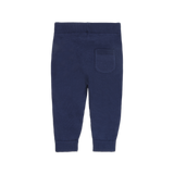 Navy Organic Knit Baby Pants