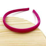 Classic Thin Velvet Headband: Blushing