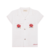 Linen Shirt With Embroidered Pockets Boy