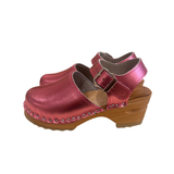 Amelia Clog - Pink Metallic