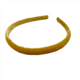 Classic Thin Velvet Headband: Golden Honey