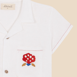 Linen Shirt With Embroidered Pockets Boy