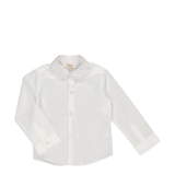 Arthur, Boy Shirt, in White Poplin