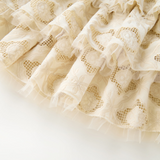 Ava Embroidered Mini Skirt - Oat