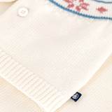 Baby 2Pc Knit Set Cardigan And Pants - White Pink