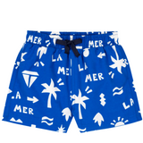 Baby Boy Printed Swim Shorts - Blue White